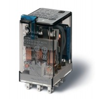 Миниатюрное универсальное электромеханическое реле; монтаж в розетку; 3CO 10A; контакты AgNi; катушка 12В АC  553380120030  Finder