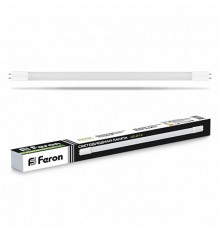 Лампа светодиодная линейная трубчатая LB-213 (10W) 230V G13 4000K стекло поворотная  25497  FERON