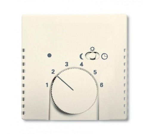 Плата центр. (накладка) для мех. терморег. (термостата) 1095 U, 1096 U, серия solo/future, цвет savanne/сл. кость  1710-0-3568   2CKA001710A3568  A