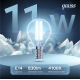 Лампа светодиодная Black LED Filament Шар E14 11W 750lm 4100K  105801211  Gauss