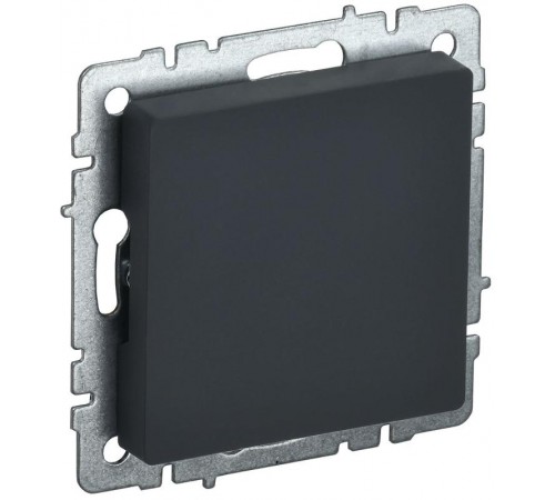 BRITE Заглушка c суппортом МЗ10-БрГ графит  BR-PL10-K53  IEK