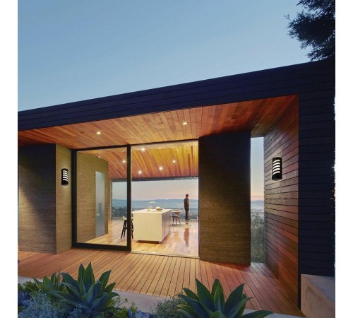 Светильник архитектурный настенный DH0603 230V без лампы E27, 245*120*80 черный  11875  FERON