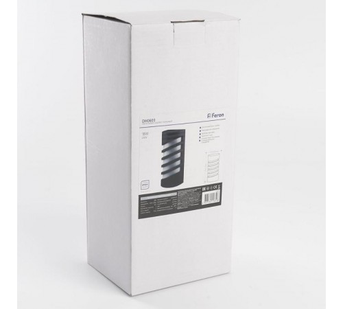 Светильник архитектурный настенный DH0603 230V без лампы E27, 245*120*80 черный  11875  FERON