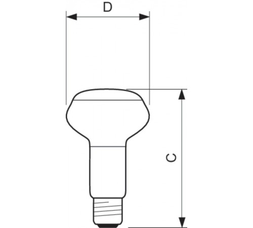 Лампа накаливания ЛОН Refl 40W E27 230V NR63 30D 1CT/30  926000006213  PHILIPS