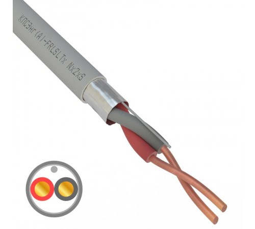 Кабель огнестойкий REXANT КПСЭнг(А)-FRLSLTx 1x2x1,50 мм, бухта 200 м 01-4933-1  REXANT