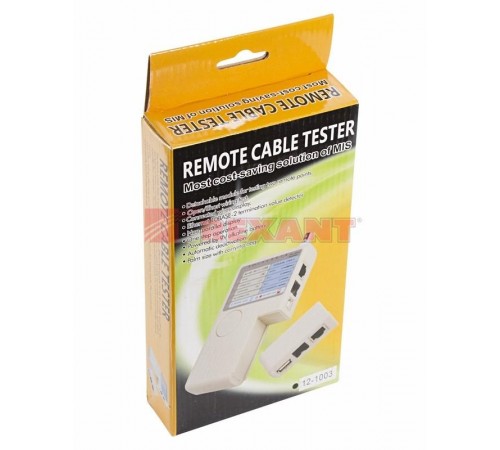 Тестер кабеля универсальный RJ-45+RJ-11+RJ-12+USB+BNC 2468  12-1003  REXANT