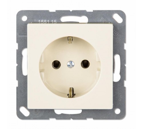 Розетка SCHUKO®; термопласт; слоновая кость  EP1420  Jung