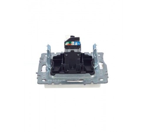 BRITE Розетка компьютерная RJ45 кат.5E РК10-БрЖ жемчужный   BR-K10-1-K36  IEK