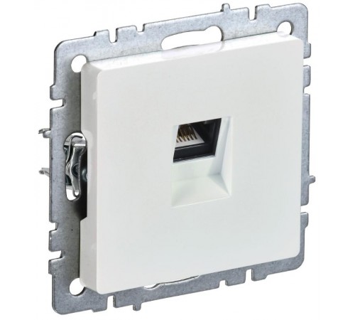 BRITE Розетка компьютерная RJ45 кат.5E РК10-БрЖ жемчужный   BR-K10-1-K36  IEK