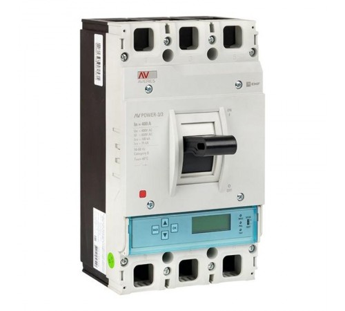 Выключатель автоматический AV POWER-3/3 400А 100kA ETU6.0 AVERES  mccb-33-400H-6.0-av  EKF