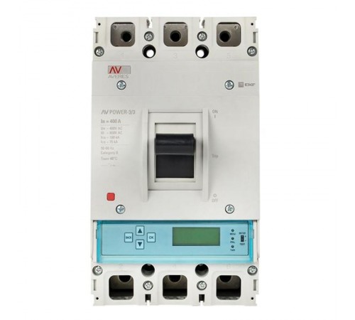 Выключатель автоматический AV POWER-3/3 400А 50kA ETU6.0  mccb-33-400-6.0-av  EKF