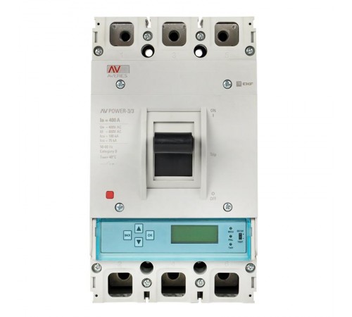 Выключатель автоматический AV POWER-3/3 400А 50kA ETU6.0  mccb-33-400-6.0-av  EKF