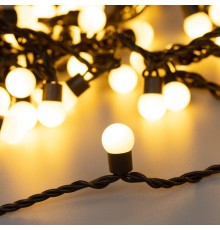 Светодиодная гирлянда ARD-BALL-CLASSIC-D17.5-10000-BLACK-100LED WARM (230V, 7W)  025584  Arlight