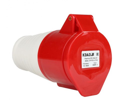 Розетка 225-32А-6h-380AC-3P+PE+N-IP44  222753  КЭАЗ