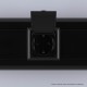 Розетка с крышкой "Черный квадрат", 2P+E, с з/ш, "Avanti", 2 мод.  4402012  DKC