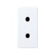 Simon 27 Розетка двухполюсная б/з, с защитными шторками, узкий модуль, S27, белый  27431-64  Simon