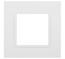 Рамка для розеток и выключателей Elegance 14-5001-01М на 1 пост, белый матовый  Б0065794  ЭРА