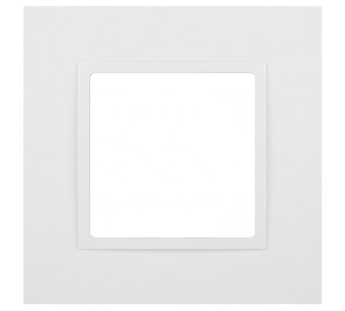 Рамка для розеток и выключателей Elegance 14-5001-01М на 1 пост, белый матовый  Б0065794  ЭРА