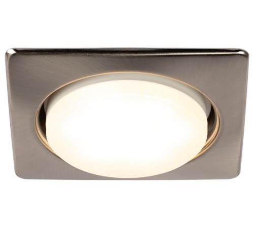 Светильник встраиваемый точечный под лампу GX53 KL71 SN /1 (к) квадр., 220V, 13W, сатин никель  Б0048959  ЭРА