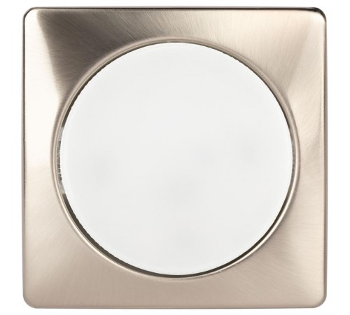 Светильник встраиваемый точечный под лампу GX53 KL71 SN /1 (к) квадр., 220V, 13W, сатин никель  Б0048959  ЭРА