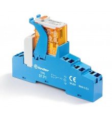 Интерфейсный модуль, электромеханическое реле; 1CO 16A; контакты AgNi; питание 110В AC; категория защиты IP20  4CP181100060SPA  Finder