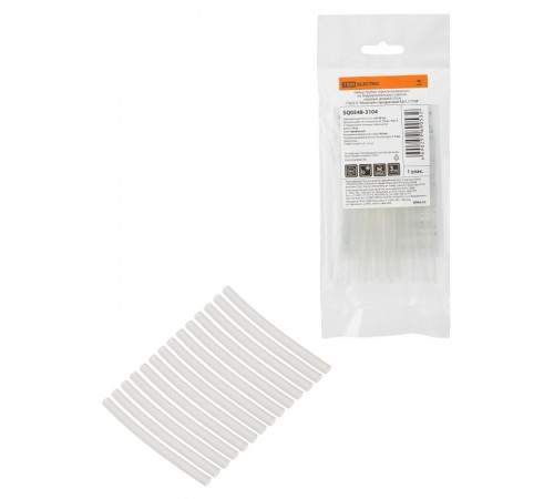 Набор трубок термоусаживаемых, клеевых ТТк(3:1) "Моноцвет, прозрачный 4,8/1,5 "  SQ0548-3104  TDM