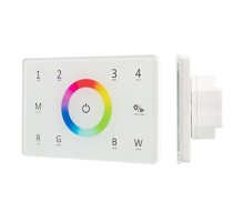 Панель Sens SMART-P85-RGBW White (230V, 4 зоны, 2.4G) (Arlight, IP20 Пластик, 5 лет)  028404  Arlight