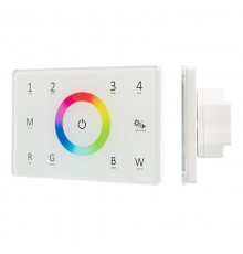 Панель Sens SMART-P85-RGBW White (230V, 4 зоны, 2.4G) (Arlight, IP20 Пластик, 5 лет)  028404  Arlight