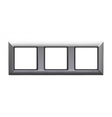 Рамка 3-поста; Eco Profi; термопласт; алюминий  EP483AL  Jung
