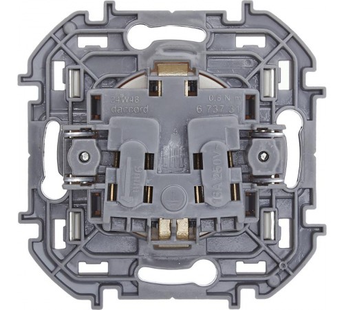 Inspiria Слоновая кость Розетка с заземлением С/У со шторками 16А без рамки  673731  Legrand