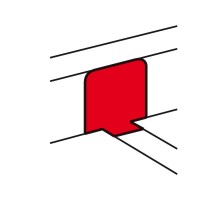 Переходник на напольный кабель-канал, крышка 85мм DLP  010772  Legrand