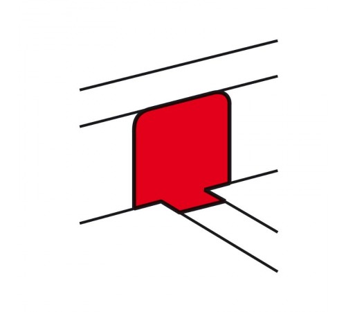 Переходник на напольный кабель-канал, крышка 85мм DLP  010772  Legrand