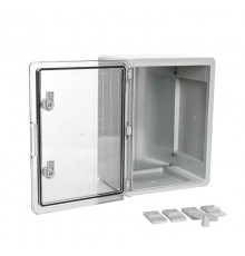 Корпус пластиковый с монтажной панелью ЩМП IP65 прозрачная дверь 400х300х220  PR08.26512  Промрукав