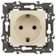 14-2101-02 Розетка с заземлением, 16A-250В, IP20, Эра Elegance, сл.кость  Б0034265  ЭРА