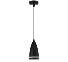 Светильник потолочный на подвесе GX53 15W 230V, черный D85*H160 HL3648  48092  FERON
