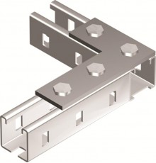 Пластина соединительная L-обр. длина 90х140 мм 4отв. горячеоцинкованная  BMD1022HDZ  DKC