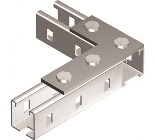 Пластина соединительная L-обр. длина 90х140 мм 4отв. горячеоцинкованная  BMD1022HDZ  DKC