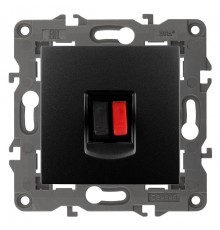 14-3111-05 Розетка аудио, IP20, Эра Elegance, антрацит  Б0034324  ЭРА