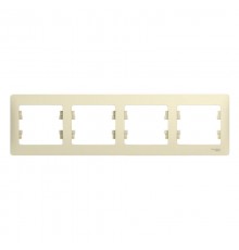 Glossa Бежевый Рамка 4-ая, горизонтальная  GSL000204  SE