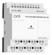 ПЛК 430 Модуль IO 8 DI 8 RO 220В AC  PLR-430-EMD-08D08R-0AC-00  ONI