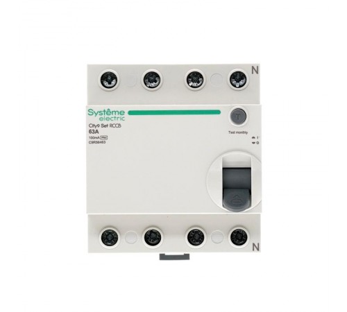 Выключатель дифференциального тока (УЗО) 4P 63А 100мА Тип-AC City9  C9R56463  SE