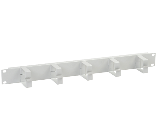 19" металлический кабельный органайзер 2U, 5 колец, серый  CO35-2M5R  ITK