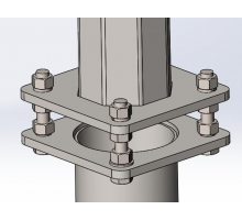Комплект крепежа для ОГК/ОКК-7/8/9/10/ОП3ф/ОГКс-8/9 (Болт М20х120 4шт., гайка М20 12шт., шайба Ф20 12шт., гровер С20 4шт.)  В00004480  Пересвет