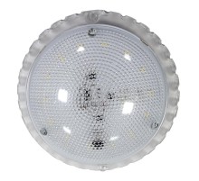 Светильник светодиодный пылевлагозащищенный для ЖКХ "Сенсора" LED (ф133, 7Вт, 840Лм, 6500К) IP50 с датч. ИУ  1030450337  Элетех