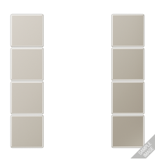 комплект накладок 4гр имитация золота  GO2504TSA  Jung