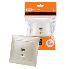 Розетка компьютерная RJ45  перламутр "Лама"  SQ1815-0816  TDM