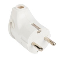 Вилка угловая с/з бел. 16А 250В EKF PROxima  AVY16-10  EKF