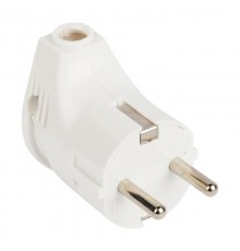 Вилка угловая с/з бел. 16А 250В EKF PROxima  AVY16-10  EKF