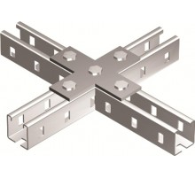 Пластина соединительная Х-обр., горячеоцинкованная  BMD1041HDZ  DKC