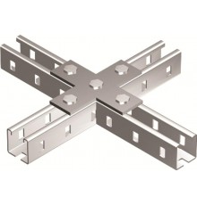 Пластина соединительная Х-обр., горячеоцинкованная  BMD1041HDZ  DKC